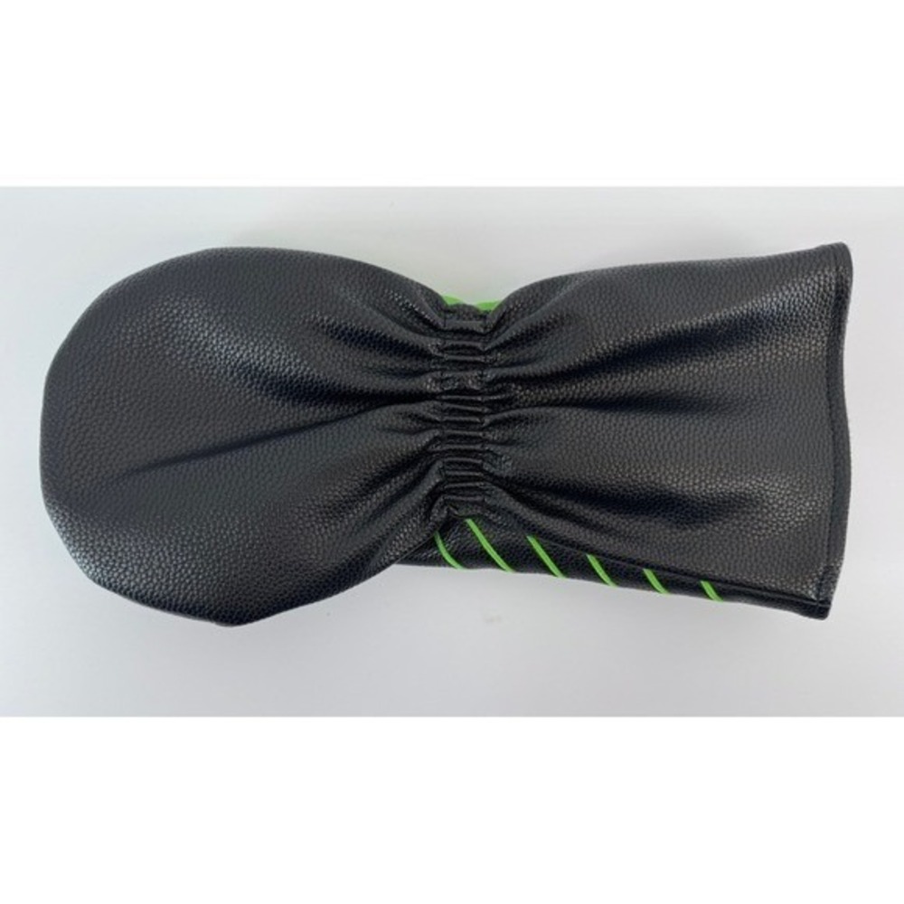 BombTech Golf 4.0 Driver Headcover Black Green White Faux Leather EUC - Picture 3 of 6